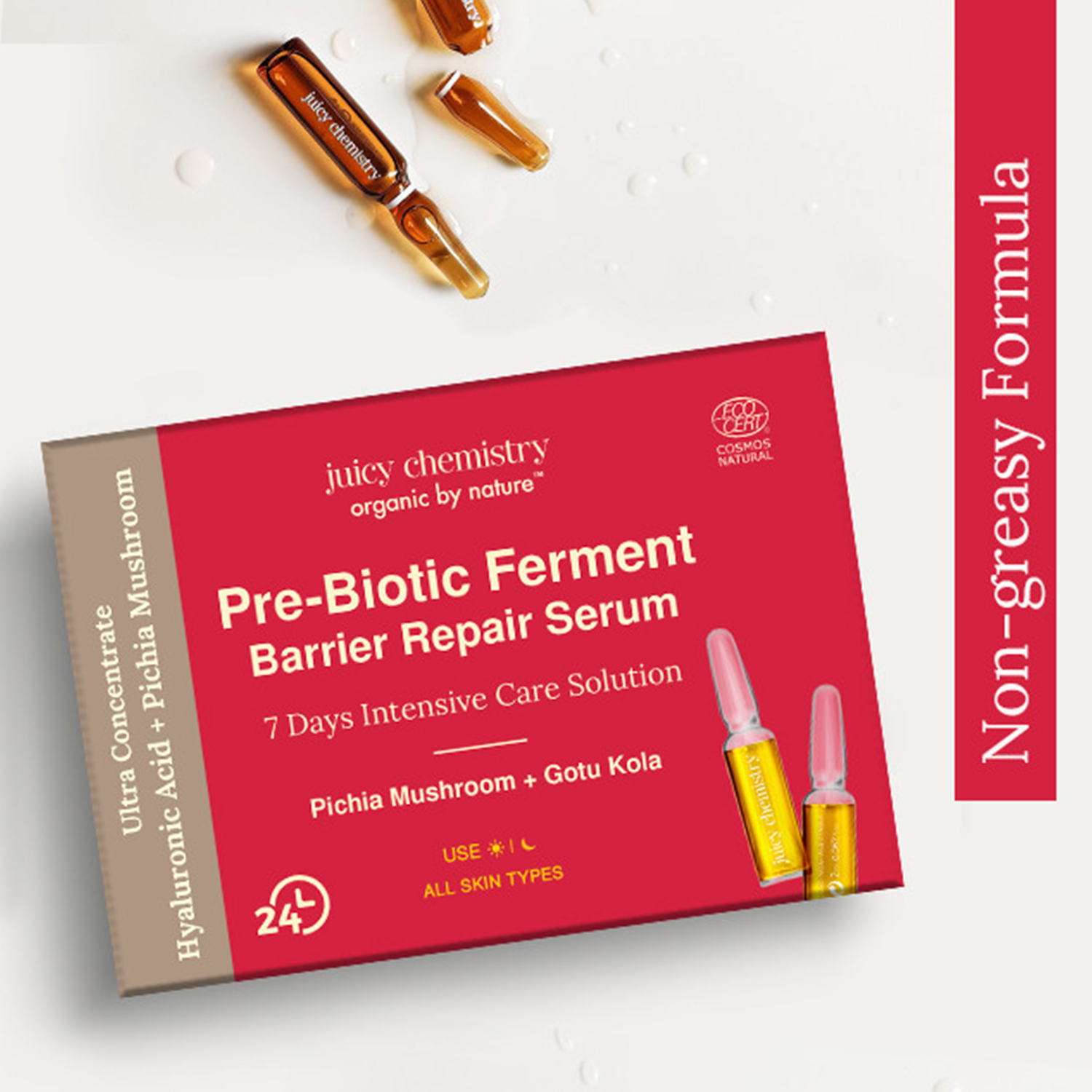 Juicy Chemistry Pre-Biotic Ferment Barrier Repair Serum 7 X 2ml - 1 Box