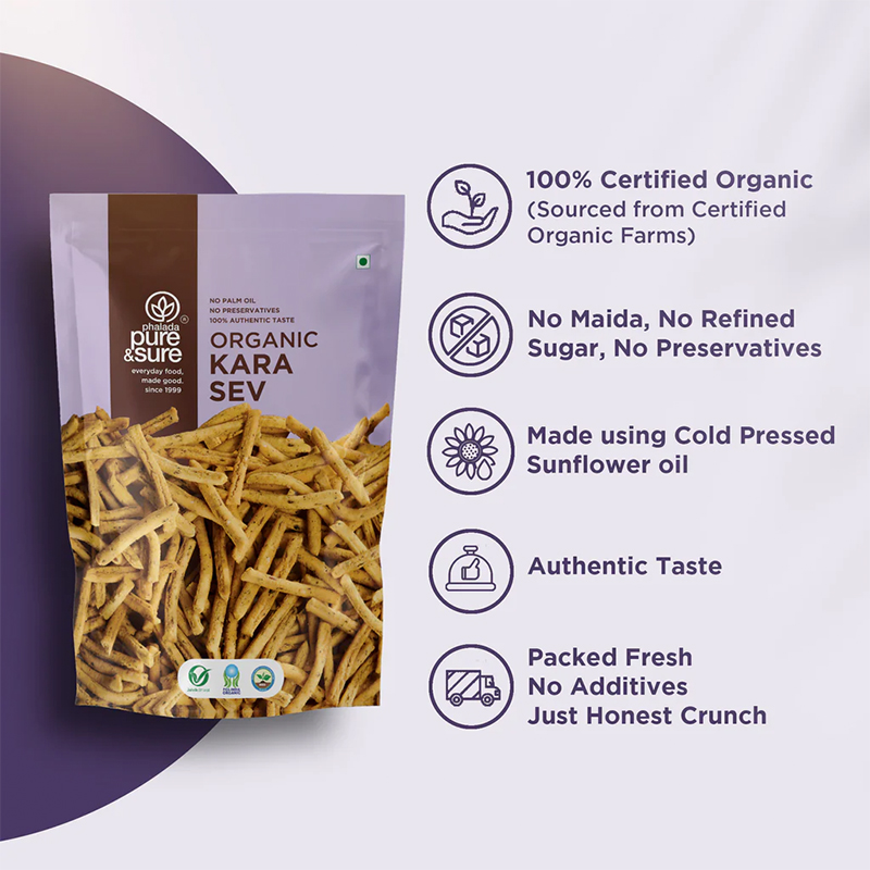 Pure Sure Organic Kara Sev - 100 Gm