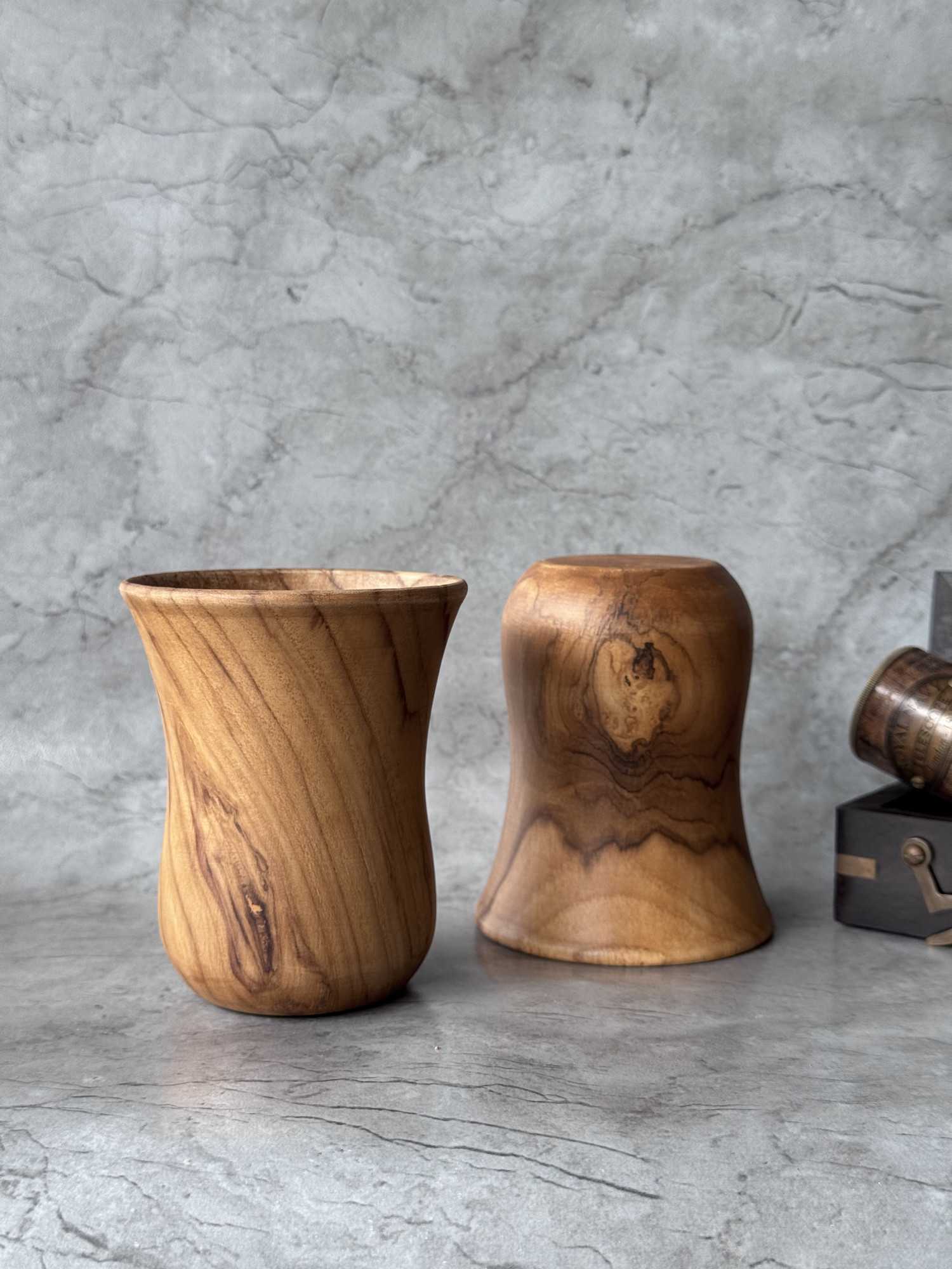 TEAK WOOD KASUMBAL GLASS - 1 U