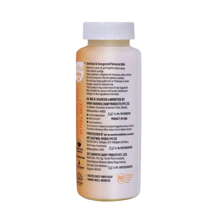 Hari Bol A2 Flavoured Milk Kesar - 220 Ml
