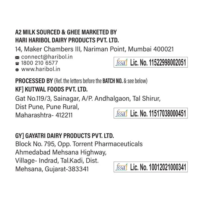 Hari Bol A2 Flavoured Milk Kesar - 220 Ml