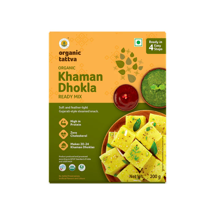 Organic Khaman Dhokla Ready Mix - 200 Gm