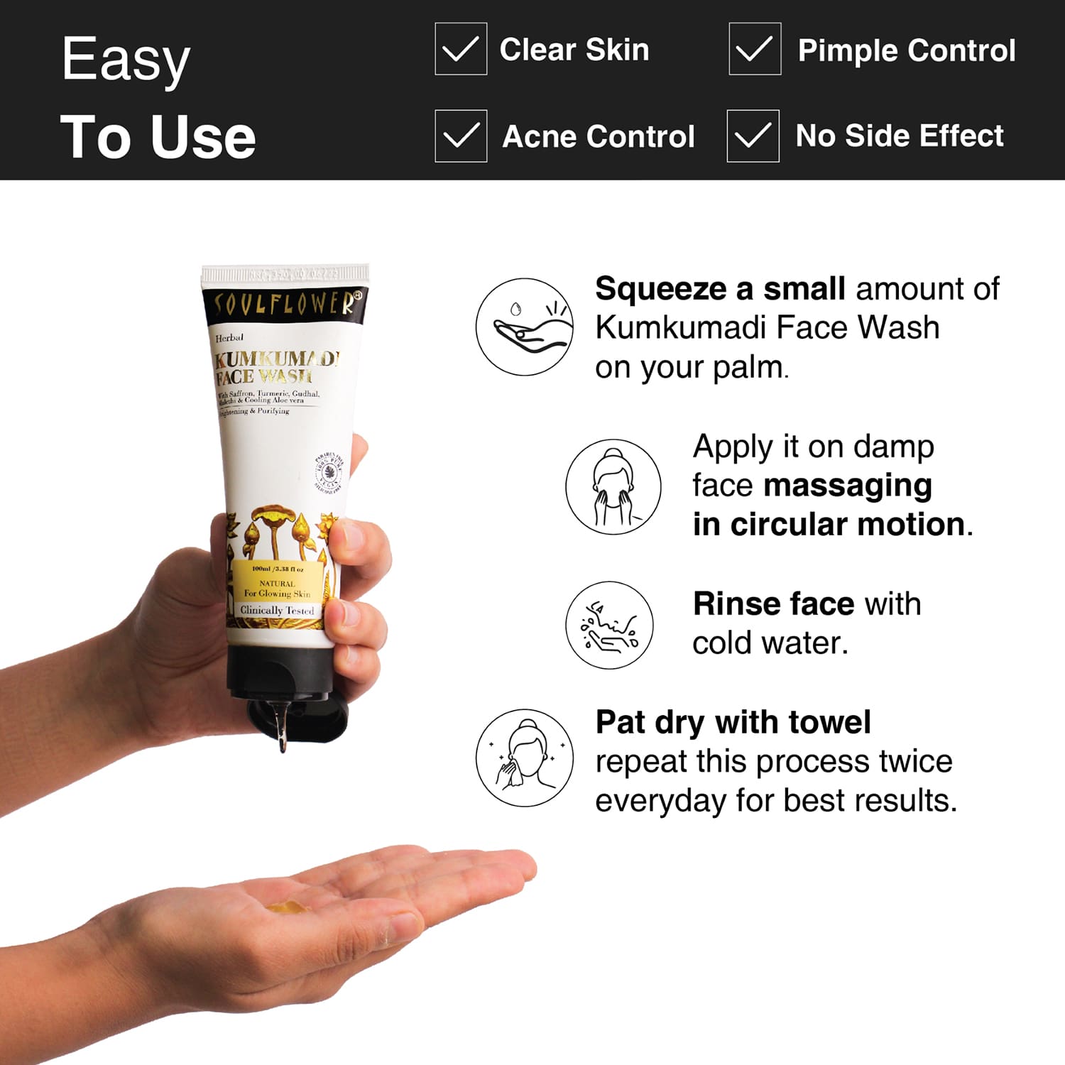 Soulflower Kumkumadi Face Wash 100ml