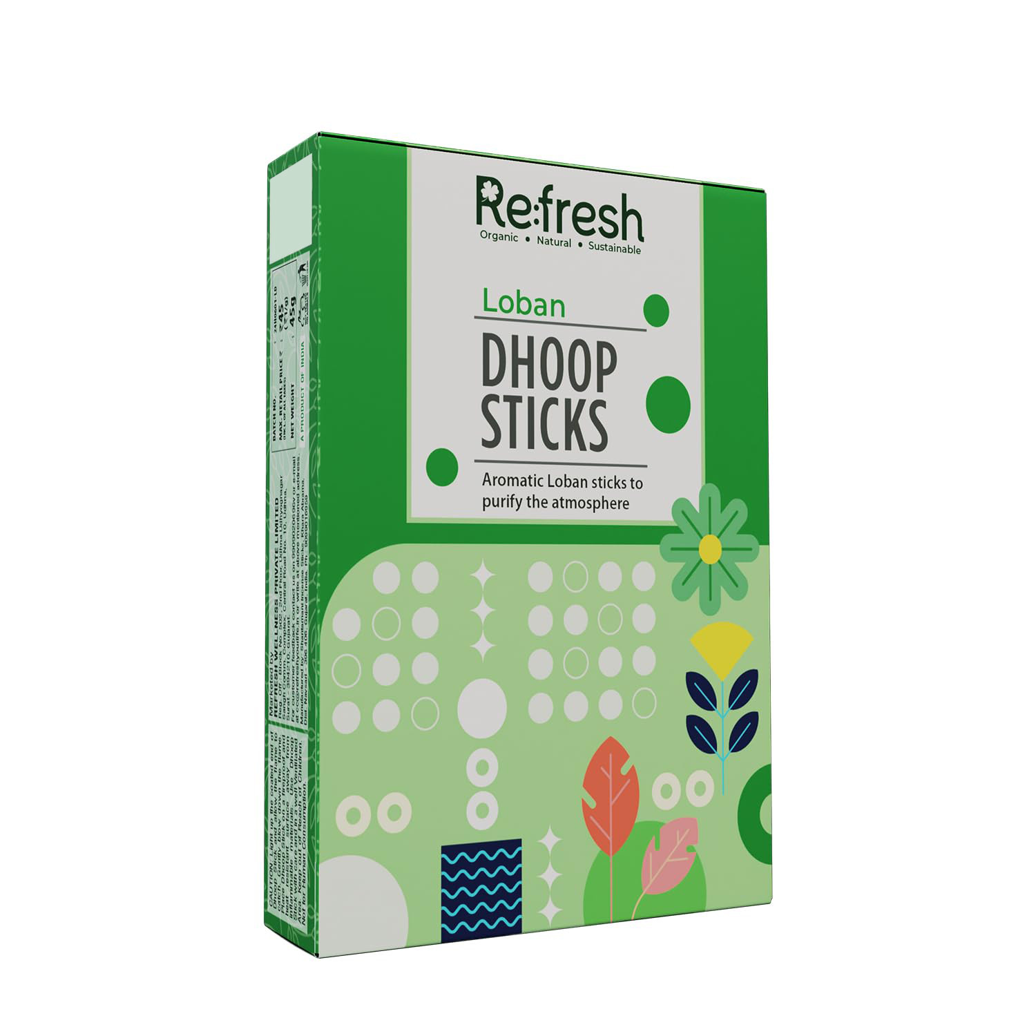 Refresh Loban Dhoop Sticks 45g Charcoal-free