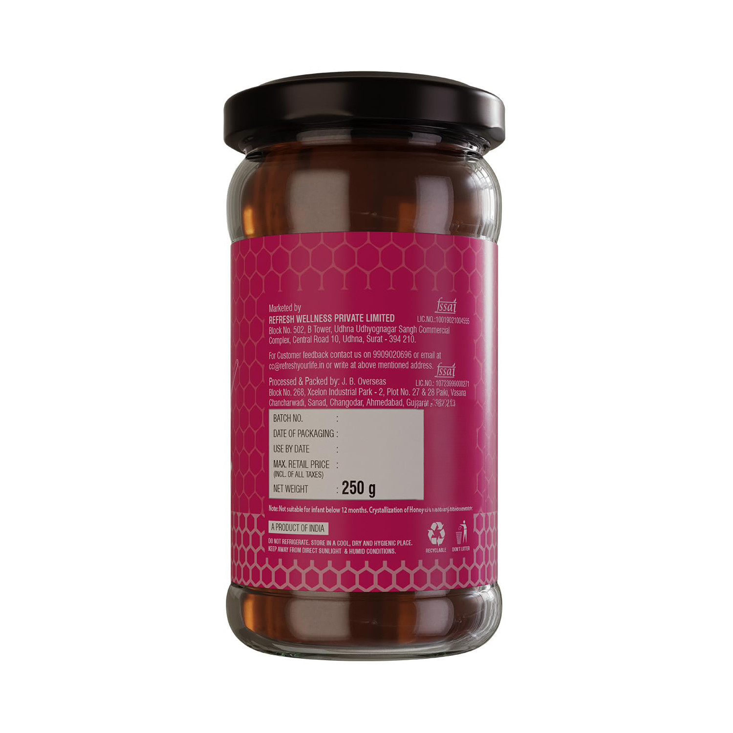Refresh Lychee Honey - 250 g