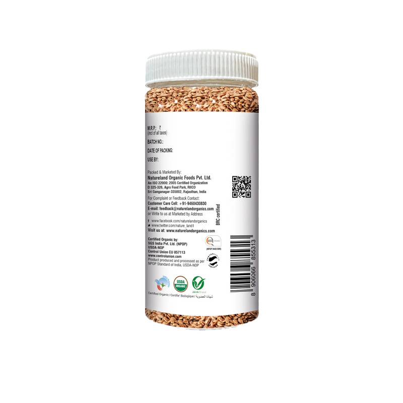Natureland Flaxseed Raw - 300 Gm