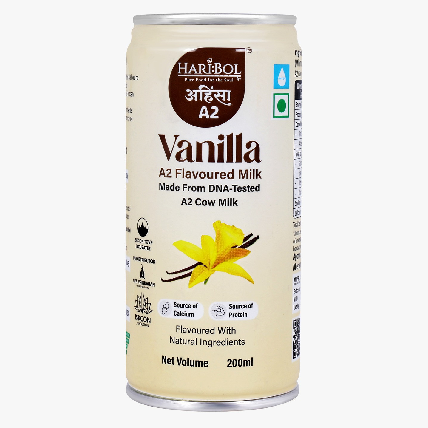 Hari Bol A2 Flavoured Milk Vanilla - 200 Ml