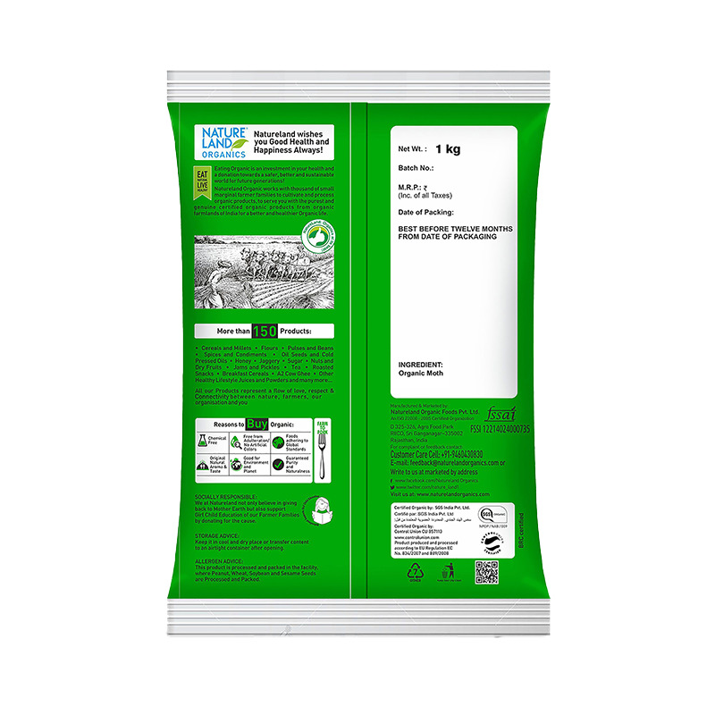 Natureland Moth Whole - 1 Kg