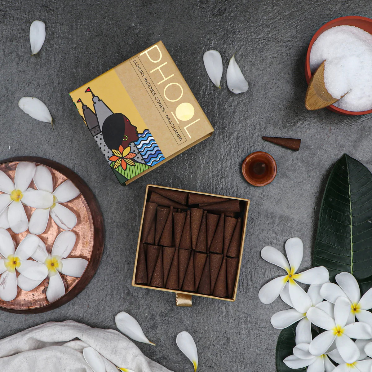 Phool Natural Incense Cones Nagchampa - 40 U