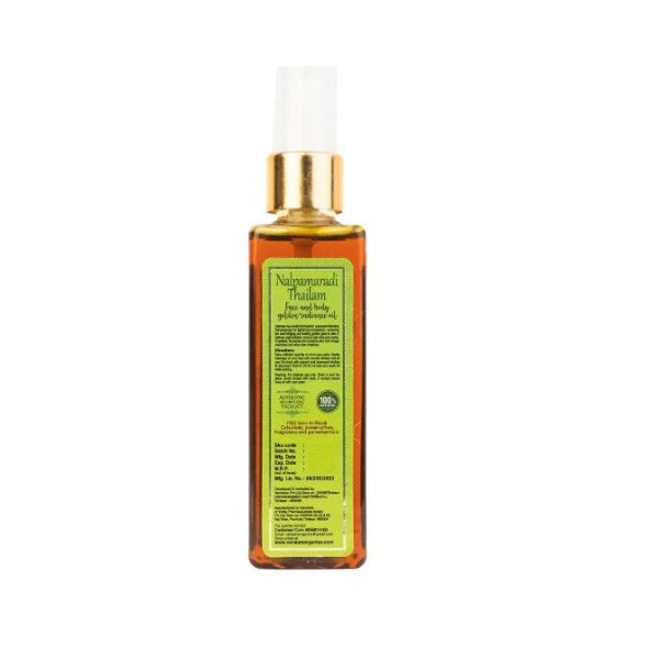 Nalpamaradi thailam face body golden radiance oil - 100 ml