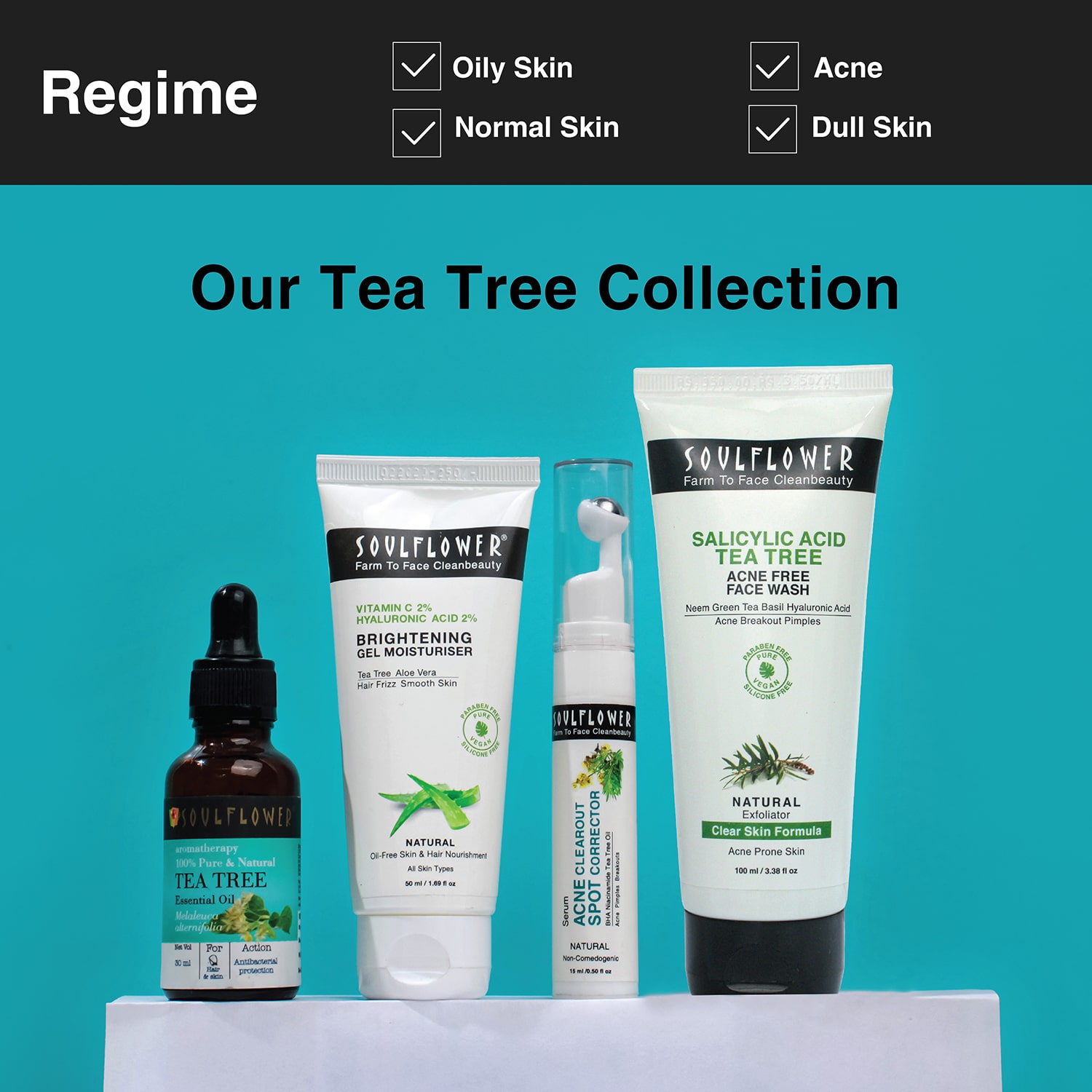 Salicylic Acid Tea Tree Acne Free Face Wash 100ml Tub