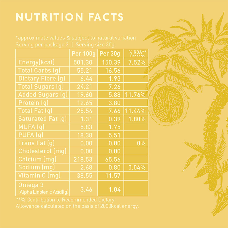 Nourish Organics Honey Roasted Walnuts 100g