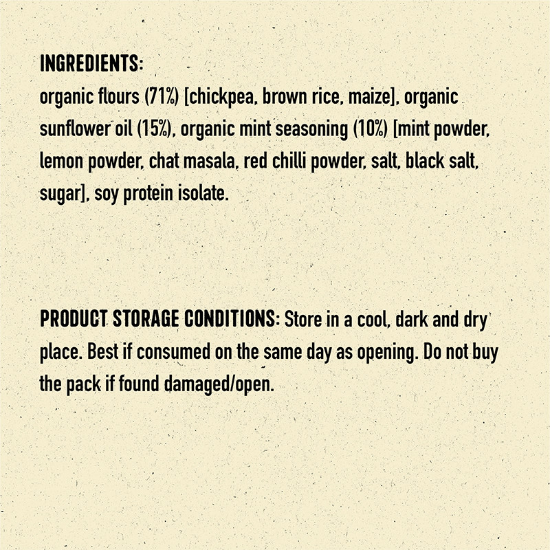 Nourish Organics Chickpea Puffs Spicy Mint 60g