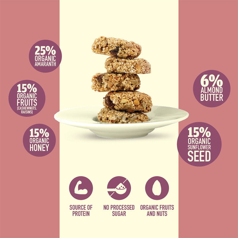 Nourish Organics Fig Amaranth Cookies Gluten-Free