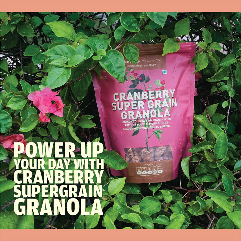 Nourish Organics Cranberry Super Grain Granola 270g