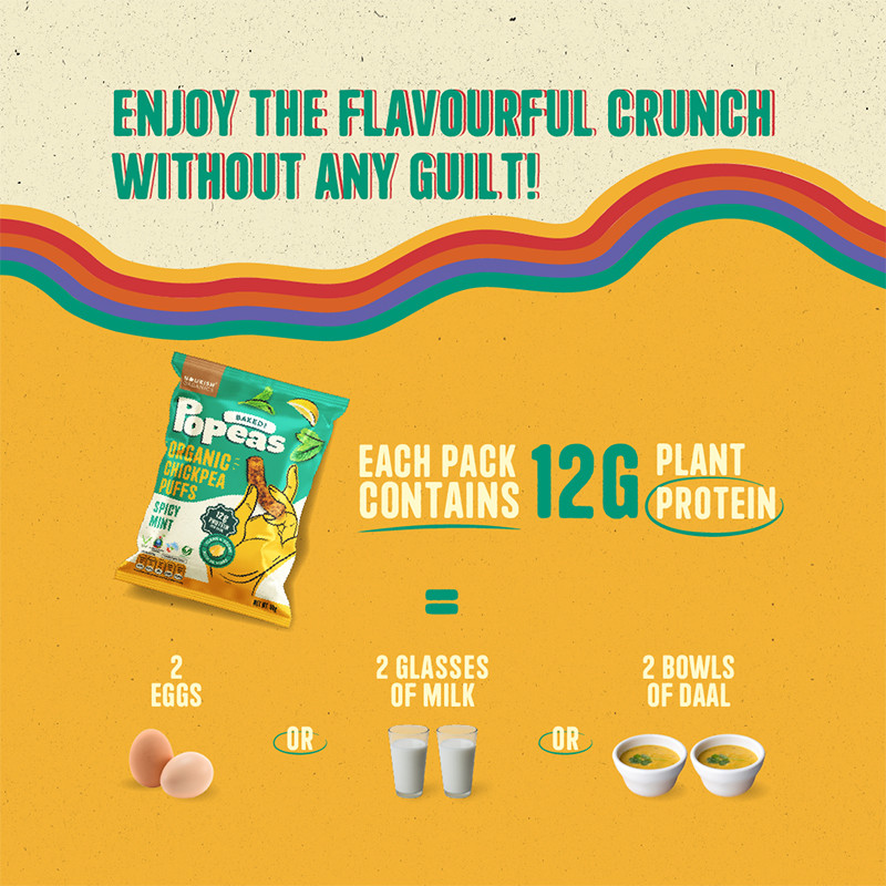 Nourish Organics Chickpea Puffs Spicy Mint 60g