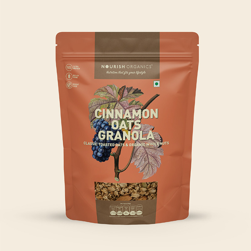 Nourish Organics Cinnamon Oats Granola 270g