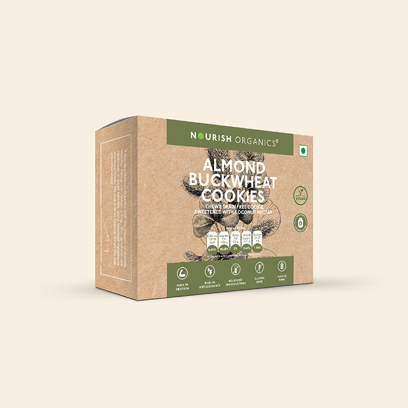 Nourish Organics Almond Buckwheat Cookies Gluten Free