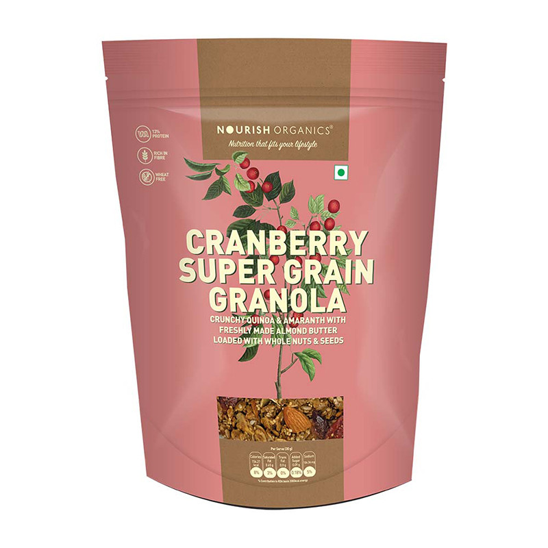 Nourish Organics Cranberry Super Grain Granola 270g