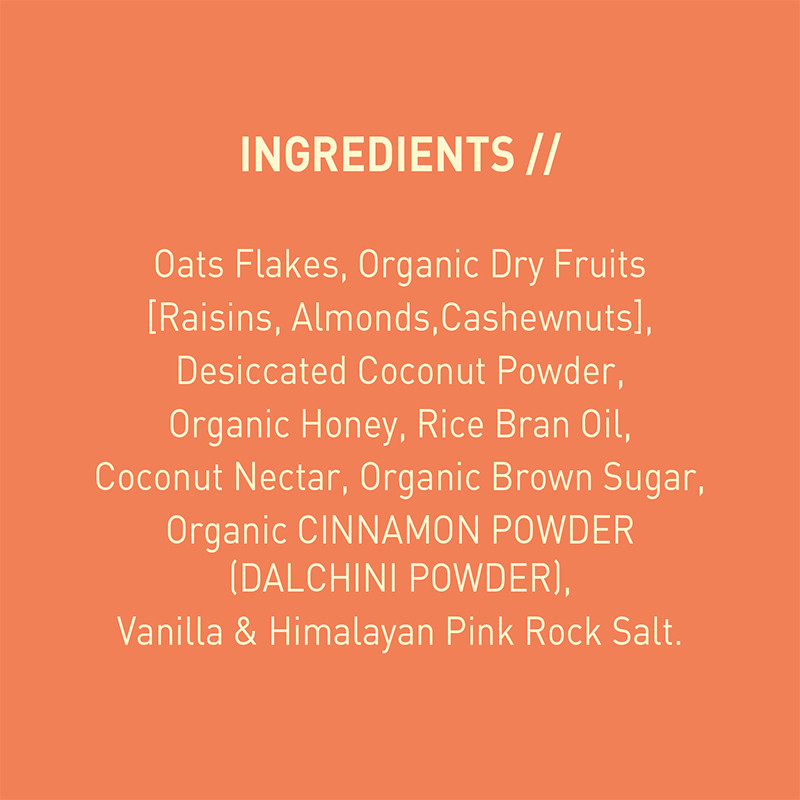 Nourish Organics Cinnamon Oats Granola 270g