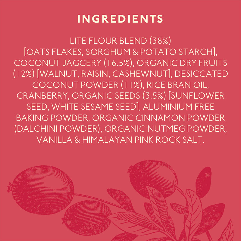 Nourish Organics Oats Cranberry Cookies Wheat-Free