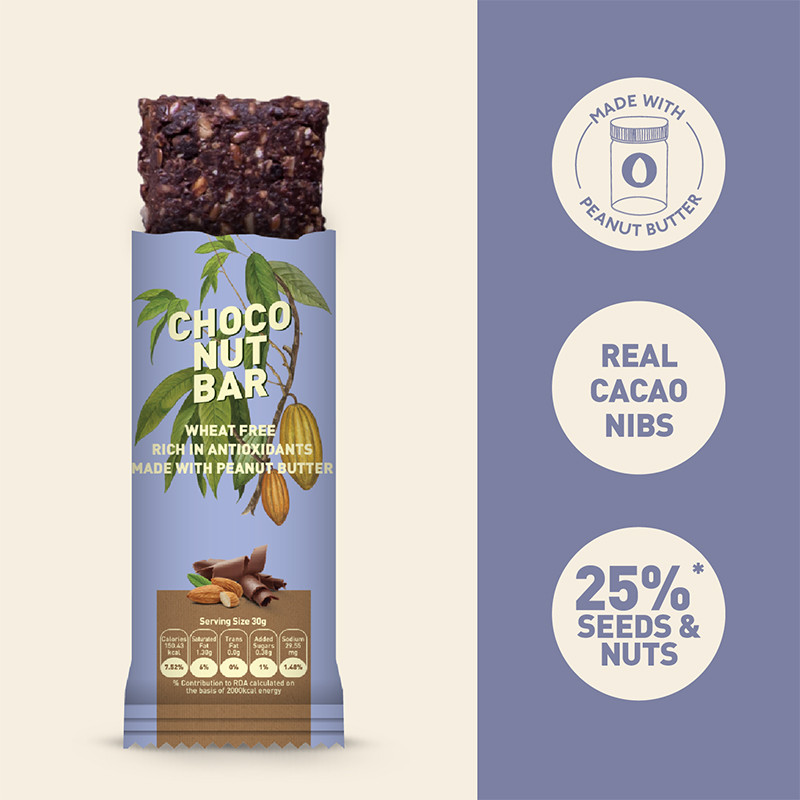 Nourish Organics Choco Nut Bar 30g
