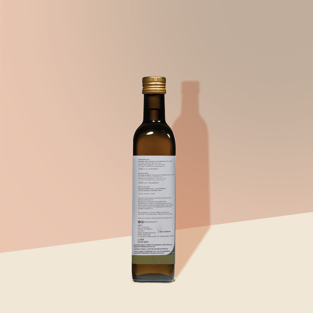 Pure Sure Organic Extra Virgin Olive Oil - 500 Ml