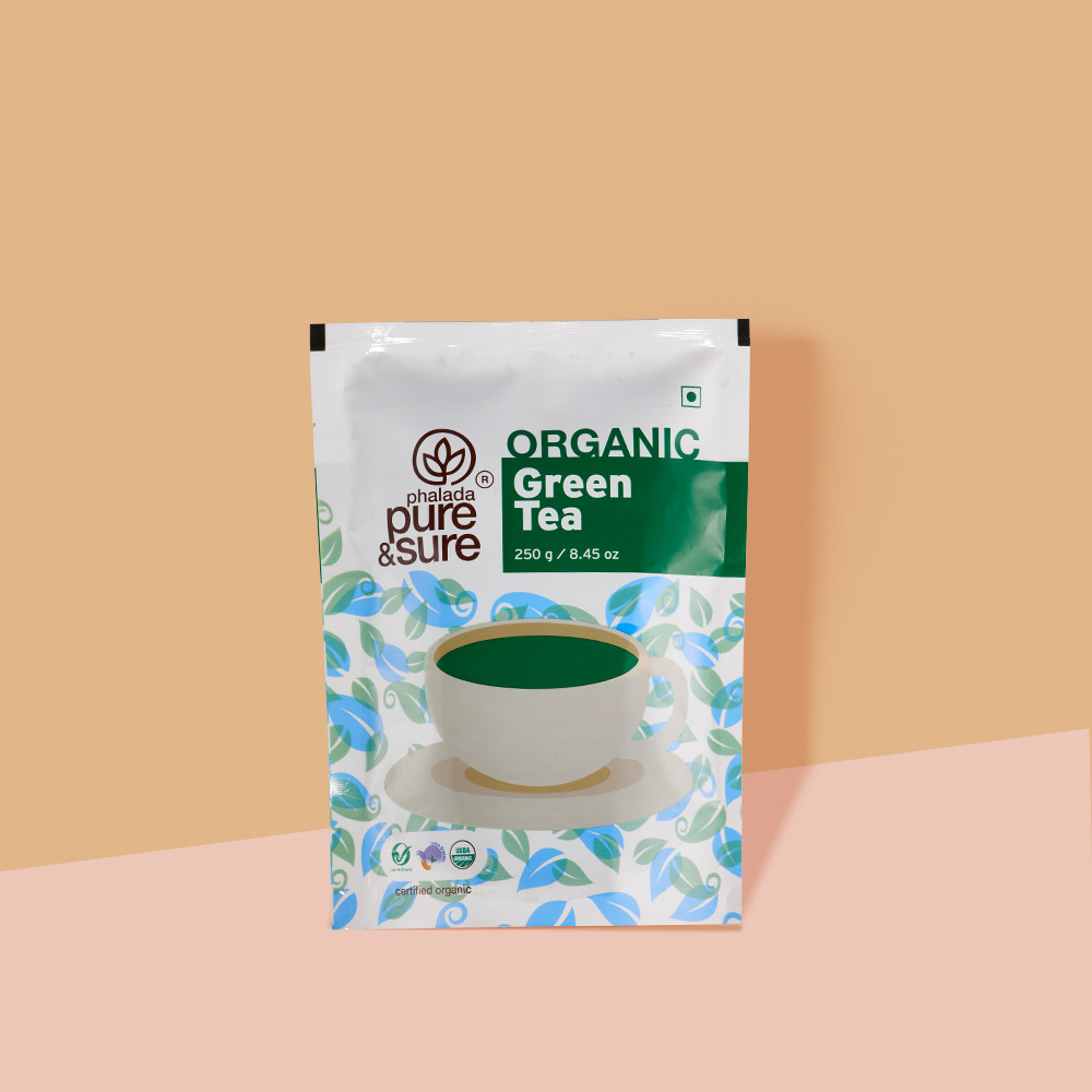 Pure Surelogo Pure & Sure Organic Green Tea - 250 Gm | 100% Organic & Refreshing