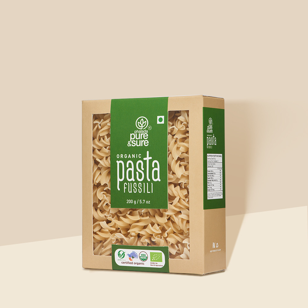 Pure Sure Fusilli Pasta 200g No Maida Organic Healthy