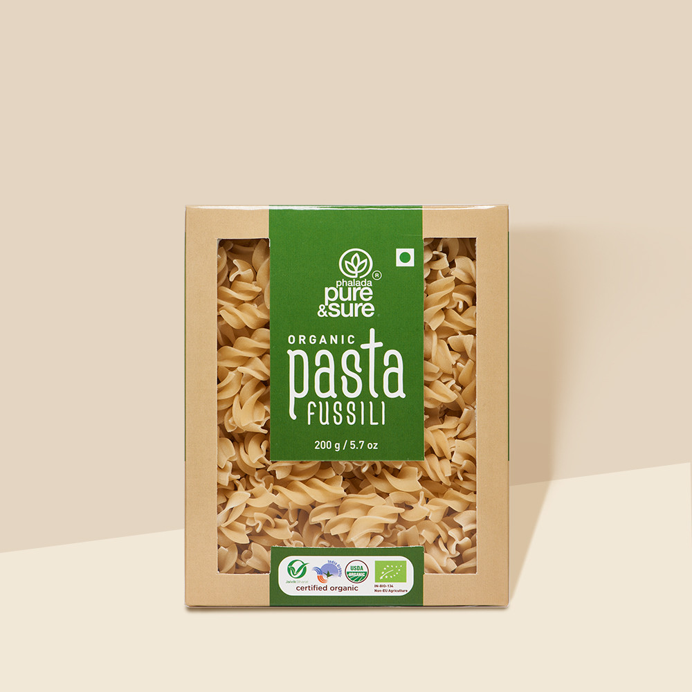 Pure Sure Fusilli Pasta 200g No Maida Organic Healthy