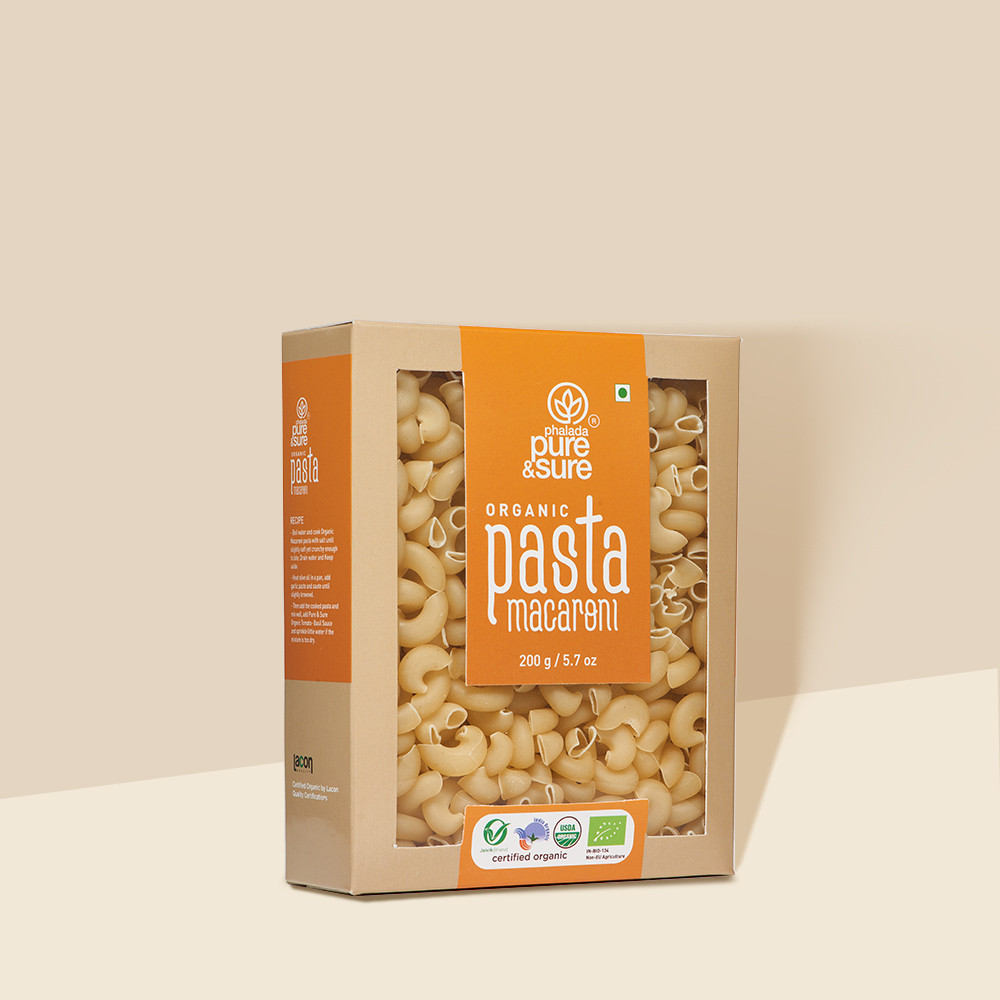 Pure Sure Macaroni Pasta 200g No Maida Organic Healthy