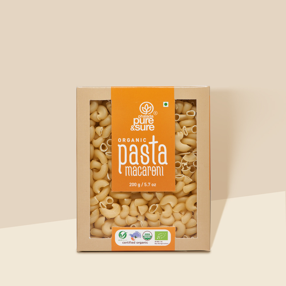 Pure Sure Macaroni Pasta 200g No Maida Organic Healthy