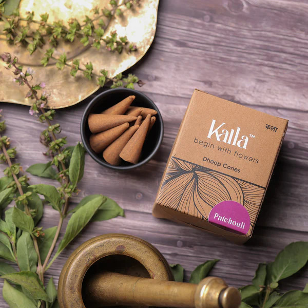 Kalla Patchouli Dhoop Cones 40u - 100 Gm