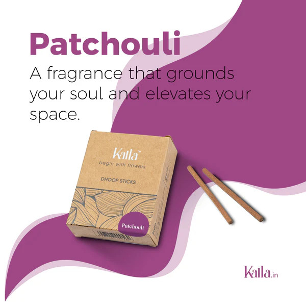 Kalla Patchouli Dhoop Sticks 40u - 100 Gm
