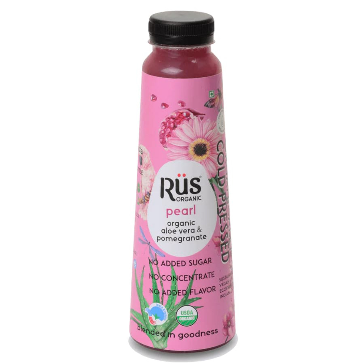 Rus Organic Pearl Juice Aloe Vera  Pomegranate - 200 Ml