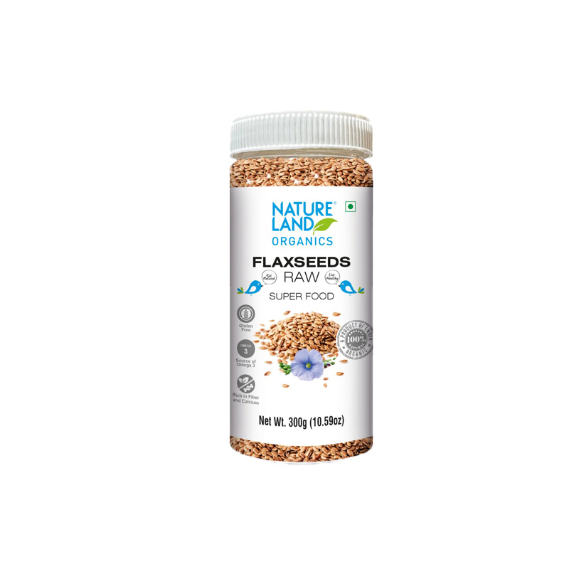 Natureland Flaxseed Raw - 300 Gm