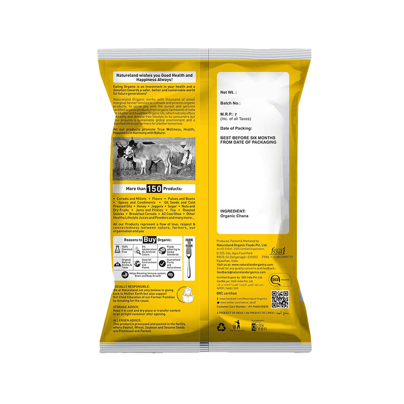 Natureland Roasted Chana Dal - 500 Gm
