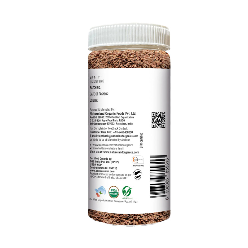 Natureland Flaxseed Roasted - 250 Gm