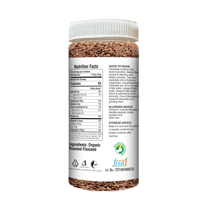 Natureland Flaxseed Roasted - 250 Gm