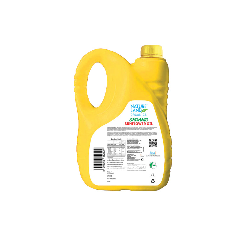 Natureland Sunflower Oil - 5 Ltr