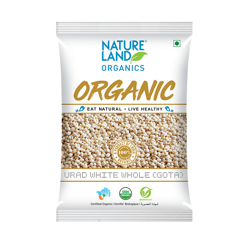 Natureland Urad White Whole Gota - 500 Gm