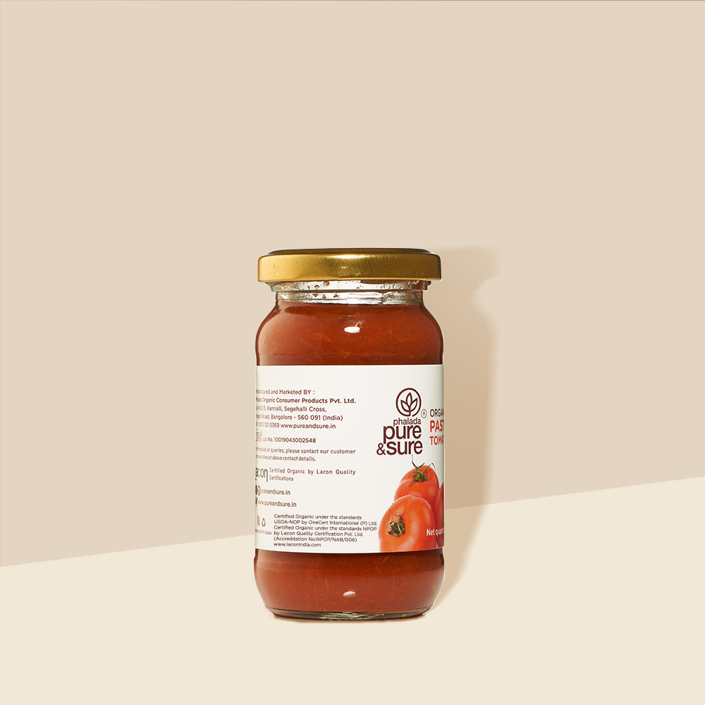 Pure Sure Organic Tomato Basil Sauce - 190 Gm