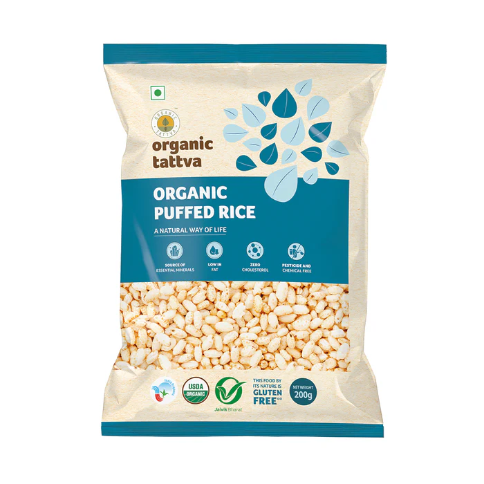 Organic Puffed Rice - 200 Gm