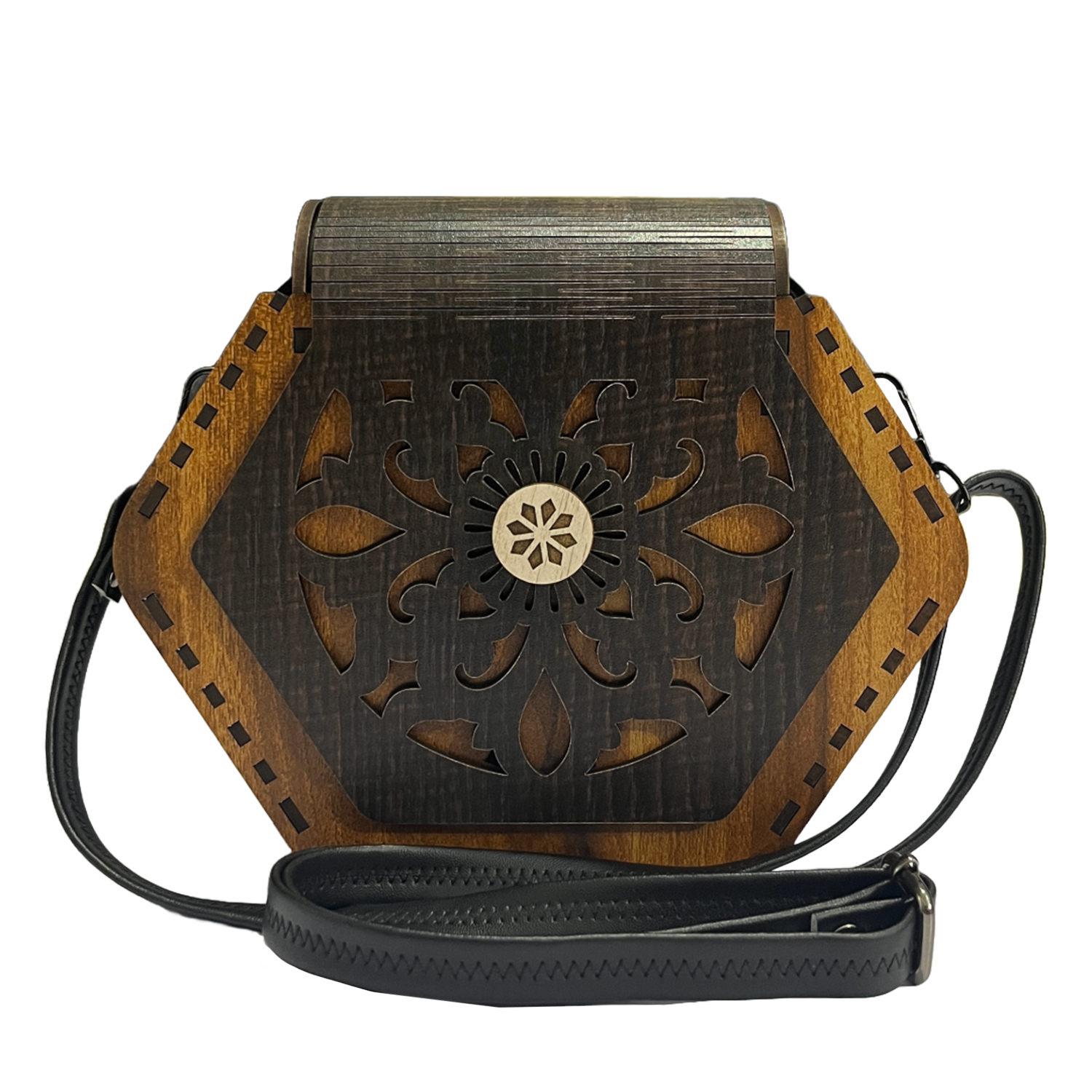 Triangle Wooden Purse