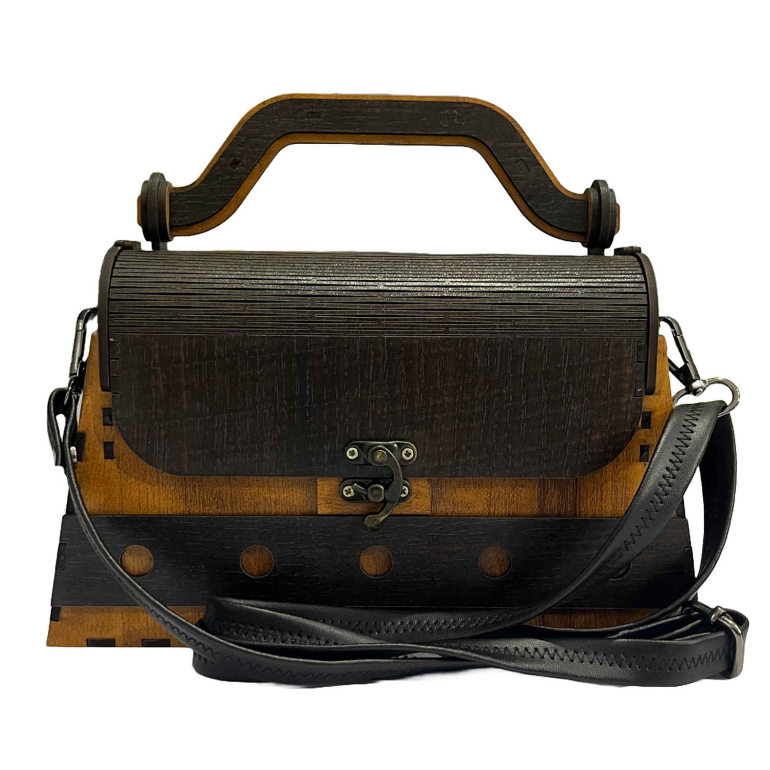 Casual Wooden Clutch