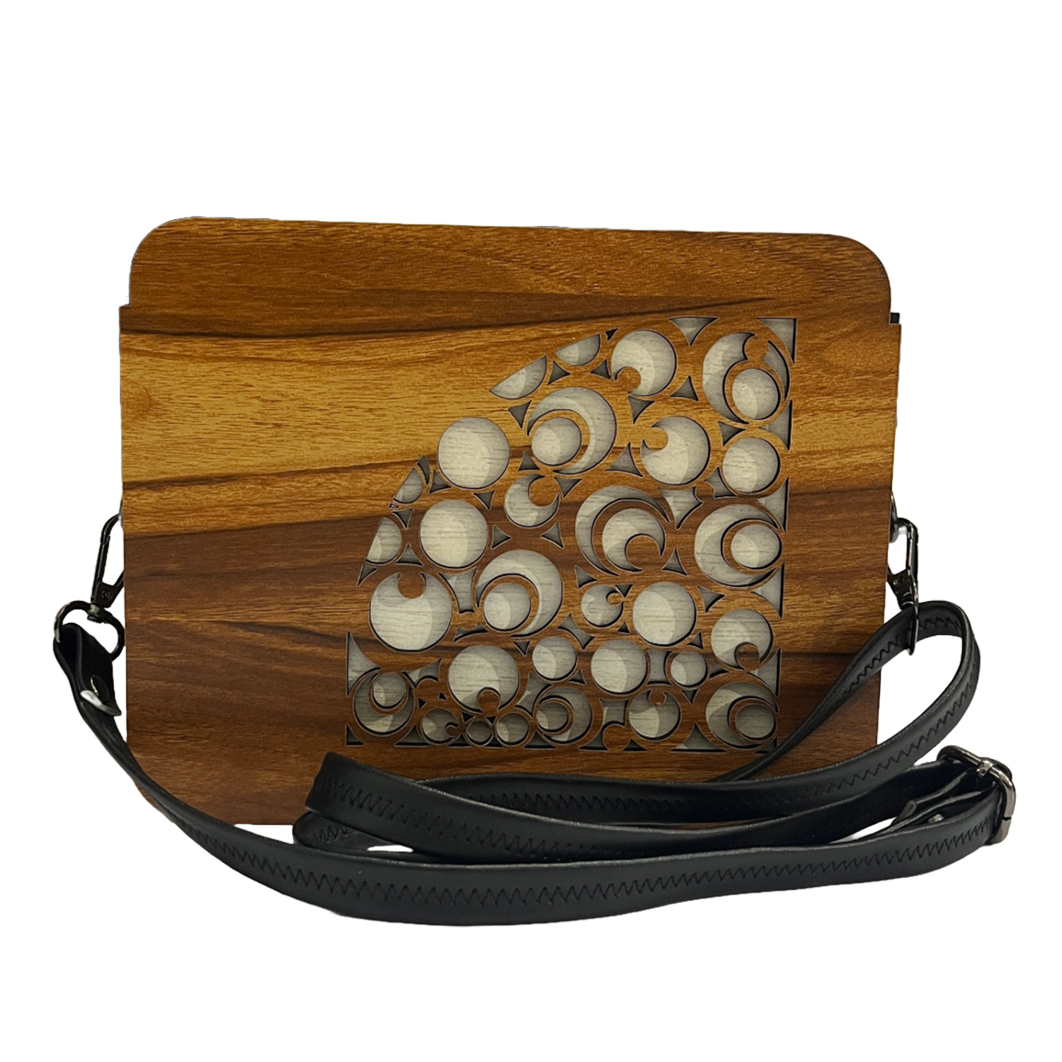 Square Wooden Clutch