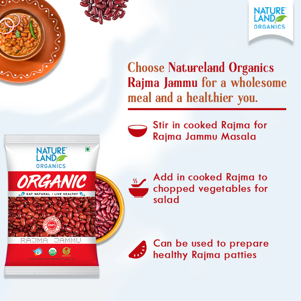 Natureland Rajma Jammu - 500 Gm