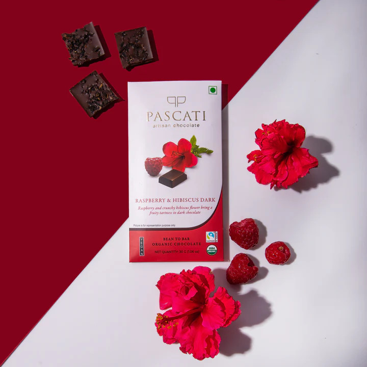 Raspberry Hibiscus Pascati Chocolate - 30 Gm