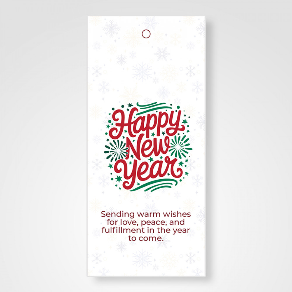 Image of New Year Tag For Jute Bag