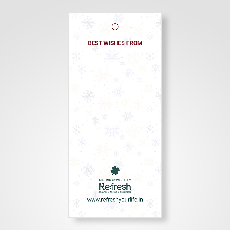 New Year Tag For Jute Bag